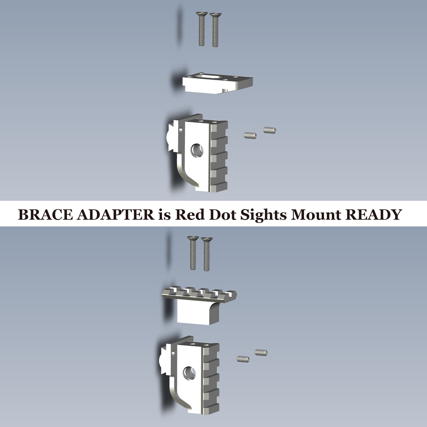 VZ 61 Skorpion Brace Adapter 1913 for Dovetail Receivers - Image 9